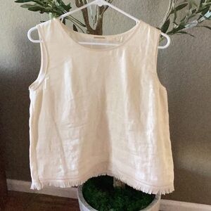 Elie Tahari Cream Tank Top